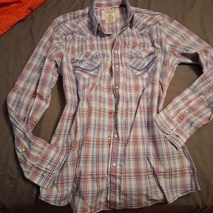 Womans Western Button Down Tops . All Size Large EXCEPT CRUEL BRAND TOP IS XL